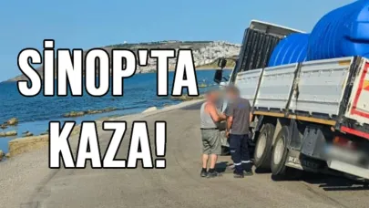 Virajı döndükten sonra kendini şarampolde buldu