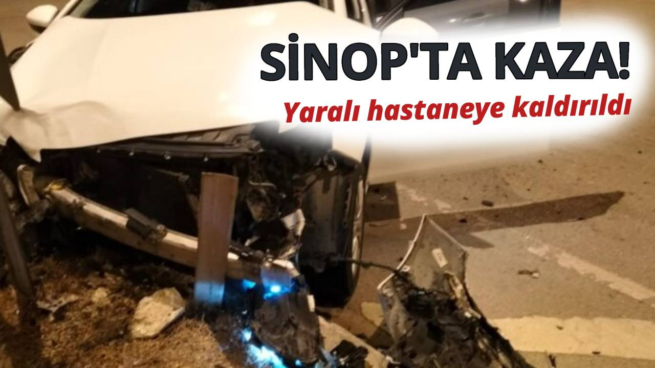 İki otomobil çarpıştı:1 yaralı