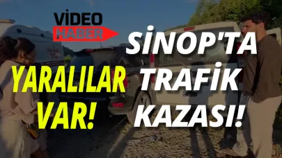 Sinop'ta hatalı sollama kazaya neden oldu: 4 yaralı