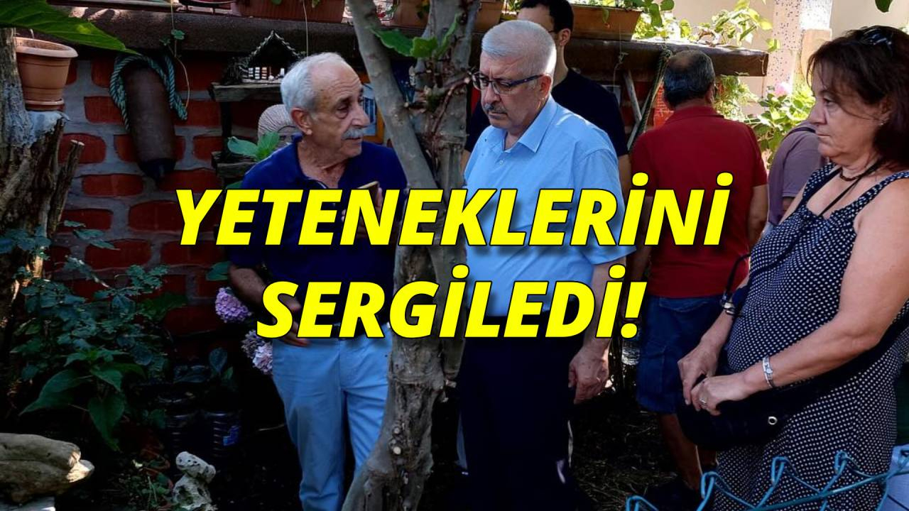 Emekli eğitimciden taş işleme sergisi
