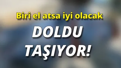 Şehrin ortasında bu manzara