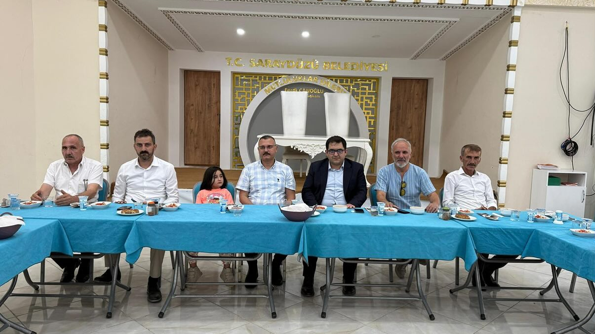 Saraydüzü Kaymakamı Ahmet Faruk Öksüz’e veda yemeği