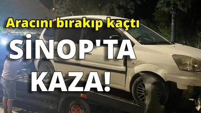 Kaza yapan sürücü otomobilini bırakıp kayıplara karıştı