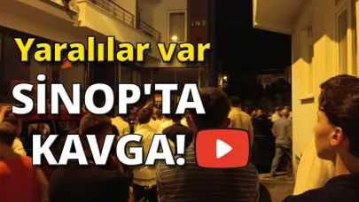 Sinop'ta iki grup arasında tekmeler, yumruklar havada uçuştu