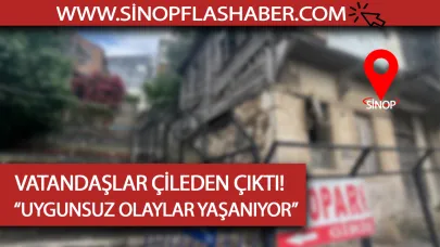 O mahallede yaşayanlar çözüm istiyor