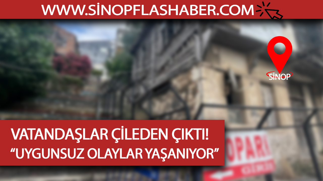 O mahallede yaşayanlar çözüm istiyor