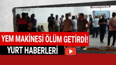 Yem makinesine düşen adam hayatını kaybetti