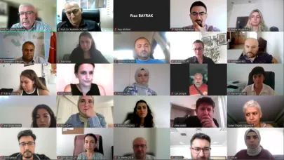 Rektör Taşdemir, öğretim görevlileriyle çevrim içi toplantıda buluştu