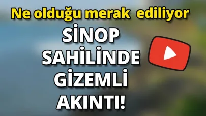 Sinop sahilinde şok görüntü! Ne olduğunu kimse anlayamadı