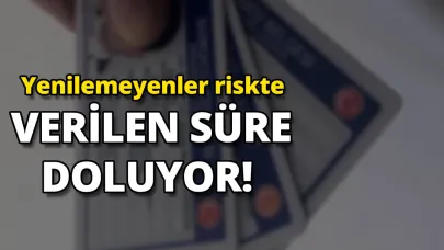 Ehliyet yenilemede son durum açıklandı