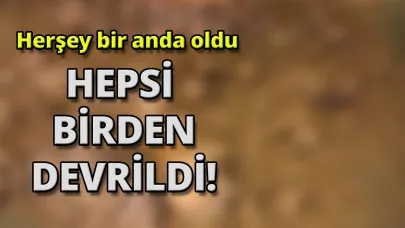 Yoldan geçenler neye uğradıklarını şaşırdı