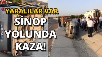 Kontrolden çıkan araç devrildi:3 yaralı
