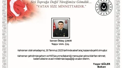 MSB: Edirne’de meydana gelen araç kazasında 1 asker şehit oldu