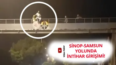 Sinop yolunda yürekleri ağza getiren anlar