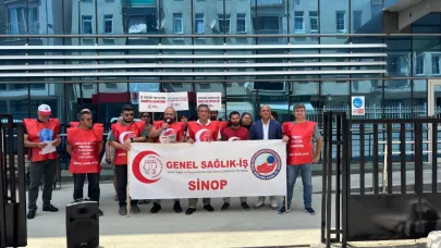 Sinop'ta sağlık emekçilerinin sorunları dile getirildi