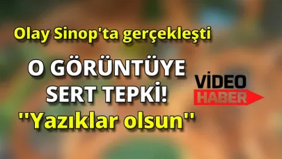 Sinop'ta mahalleliyi kızdıran hareket