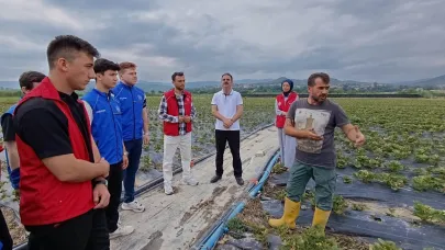 Gençler tarımsal üretim hakkında bilgilendirildi