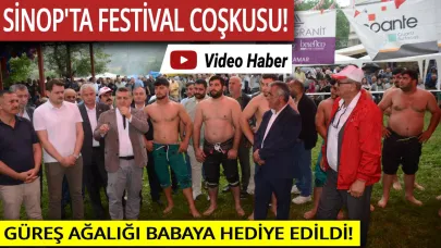 Sinop’ta 17. Sazlı Akbaş Güreş Festivali coşkuyla geçti