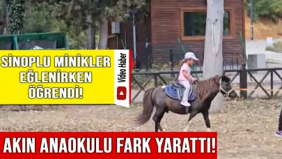 Sinoplu minikler doğayla buluştu