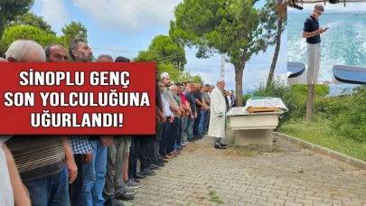 Deniz aracı yangınında hayatını kaybeden Sinoplu genç toprağa verildi