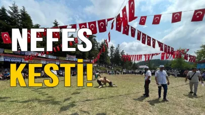 Sinop'ta Geleneksel Çakıldak Güreşleri renkli anlara sahne oldu!