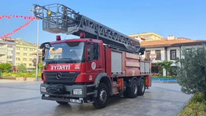 İlçe belediyesine yeni itfaiye aracı takviyesi
