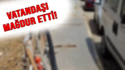 Sinop’ta kaldırım işgali tepki çekti