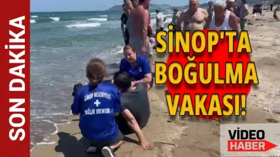 Sinop'ta denizde boğulma tehlikesi geçiren şahıs hastaneye kaldırıldı