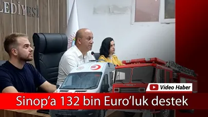 Sinop Belediyesi’ne Hibe Araç Desteği