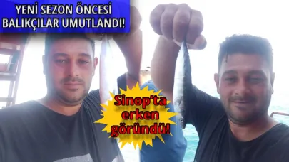 Sezonun ilk palamutları Sinop’ta yakalandı