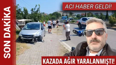 Sinop’ta kazada ağır yaralanan belediye personeli hayatını kaybetti