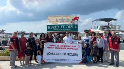 Sinop’ta ODES kapsamındaki çocuklar tekne turu ile moral buldu