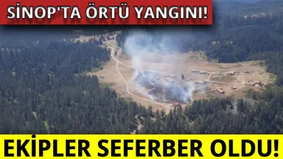 Yaylada yangın paniği