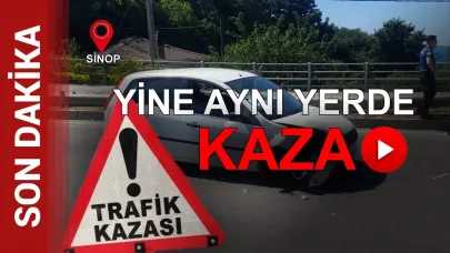 Sinop’ta trafik kazası: 1 kişi yaralı