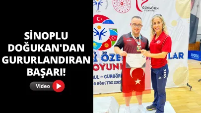 Sinop’un gururu Doğukan üçüncü oldu