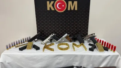 Ruhsatsız silah kullananlara operasyon, 2 gözaltı