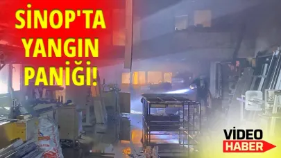 Sanayi sitesinde korkutan yangın
