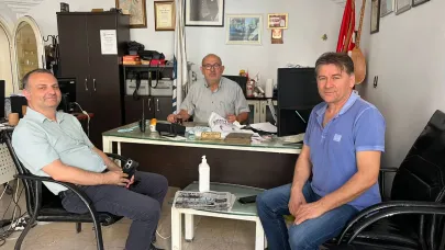 Gazeteci Aksu’ya ziyaret