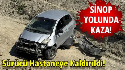 Kontrolden çıktı, şarampole uçtu!