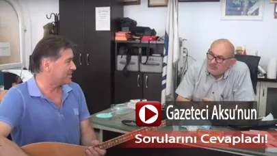 Gazeteci Aksu, Sanatçı Kaya ile röportaj gerçekleştirdi