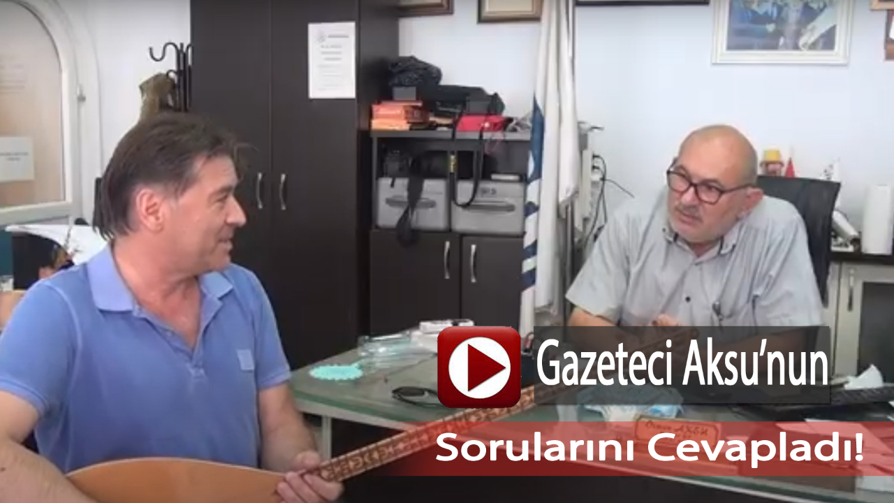 Gazeteci Aksu, Sanatçı Kaya ile röportaj gerçekleştirdi