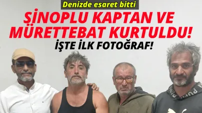 Artık özgürler! Sinoplu kaptan ve mürettebat kurtuldu!