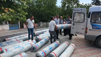 Gerze’de çiftçilere sera naylonu desteği