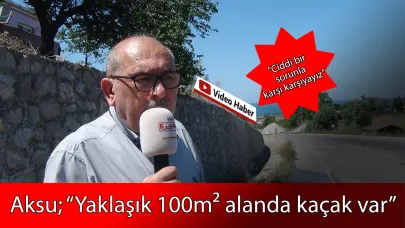 Gazeteci Aksu, ana borudaki kaçağı gündeme taşıdı