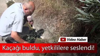 Aksu, su kaçağını buldu