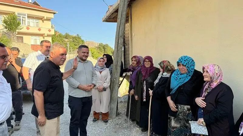 Yangından etkilenen Köklen köyüne geçmiş olsun ziyareti