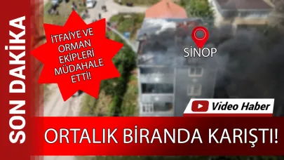 Üç katlı binada büyük hasar oluştu