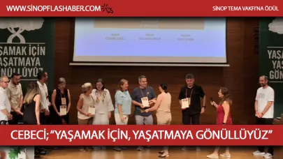 Sinop TEMA ödüle layık görüldü
