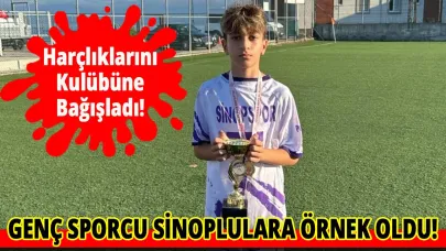 Sinopsporlu genç oyuncudan kulübüne anlamlı bağış
