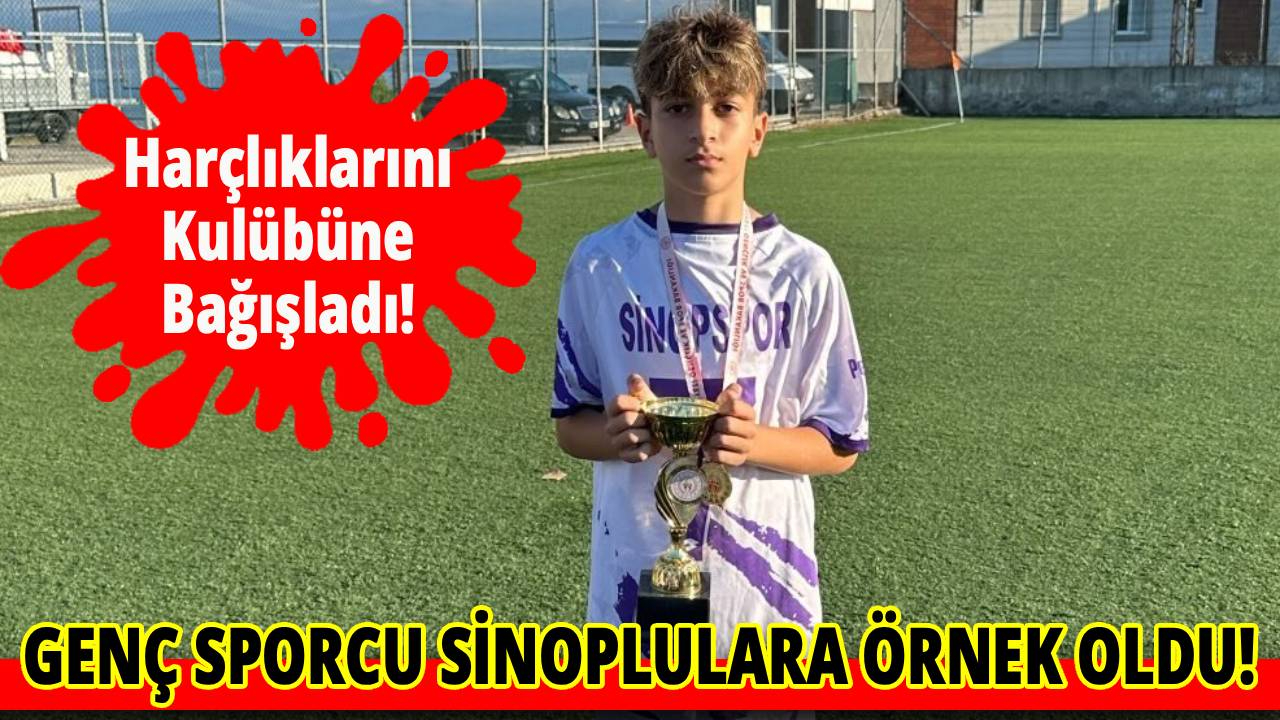 Sinopsporlu genç oyuncudan kulübüne anlamlı bağış